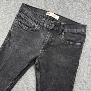 Levi's 511 Slim Fit Jeans Size 16Reg 28W x 28L Black Wash Denim Cotton Men's